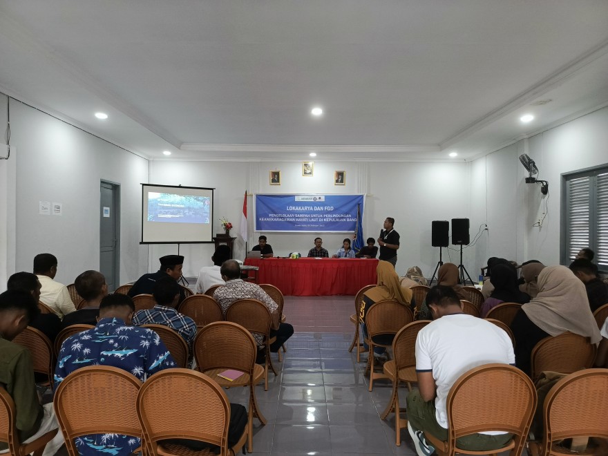 Econusa melaksnakan Lokakarya dan FGD Pengelolaan Sampah di Kepulauan Banda, Menjaga Keanekaragaman Hayati Laut dari Ancaman Sampah Plastik